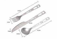 Three-piece Titanium Knife Fork Spoon