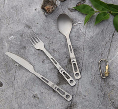 Three-piece Titanium Knife Fork Spoon