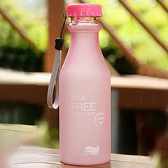 Plastic Frosted Leak-proof Cup Portable Water Bottle