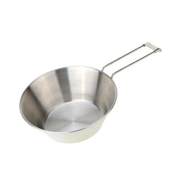 Stainless Steel Bowl with Foldable Handle - Campingistrie