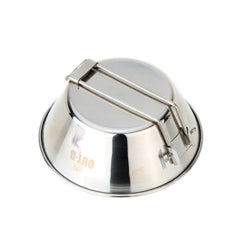 Stainless Steel Bowl with Foldable Handle