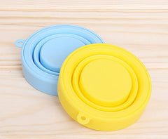 Silicone Retractable Folding Cup with Lid