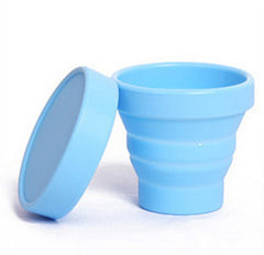 Silicone Retractable Folding Cup with Lid - Campingistrie