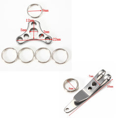 Stainless Steel Suspension Clip+Hat buckle Set