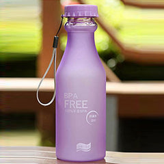 Plastic Frosted Leak-proof Cup Portable Water Bottle